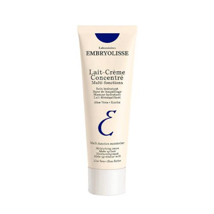 Embryolisse Lait Cream Concentre-کرم مرطوب کننده چندمنظوره امبری اولیسه پایه آرایش شیر پاک کن ماسک مرطوب کننده پس از اصلاح مراقبت بعد از آفتاب برای همه نوع پوست غیر کومدوژنیک لوله و بسته بندی آلومینیومی قابل بازیافت ساخت فرانسه حاوی شی باتر و الوورا