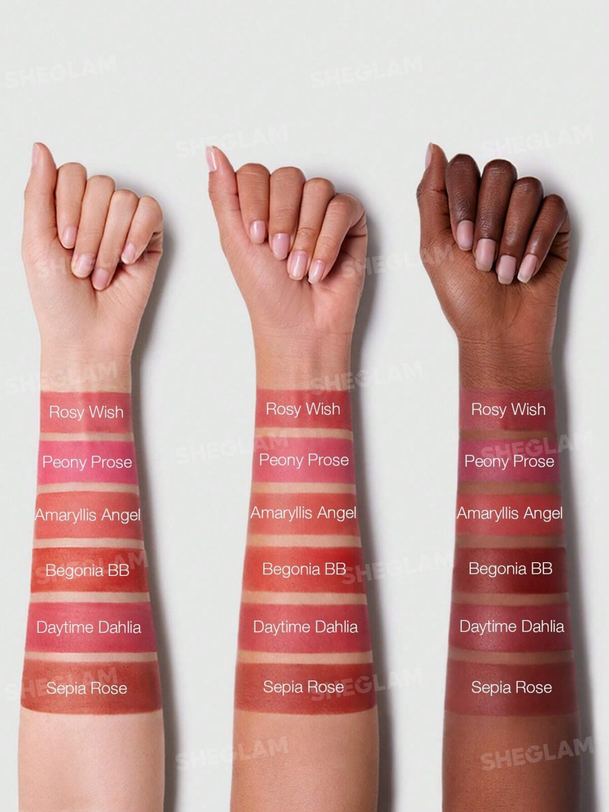 پالت رژگونه 6 رنگ شیگلم فلورال فلاش Sheglam Floral Flush Blush Palette Cottage Core Garden - Image 4