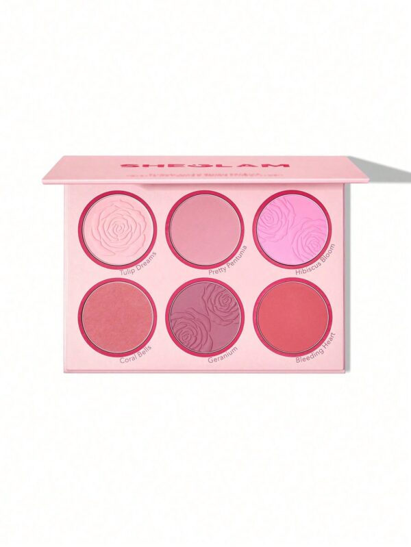 پالت رژگونه 6 رنگ شیگلم فلورال فلاش Sheglam Floral Flush Blush Palette Blushing Bouquet