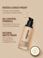 کرم پودر مات شیگلم پوست چرب Complexion Pro Long Lasting Breathable Matte Foundation-Linen