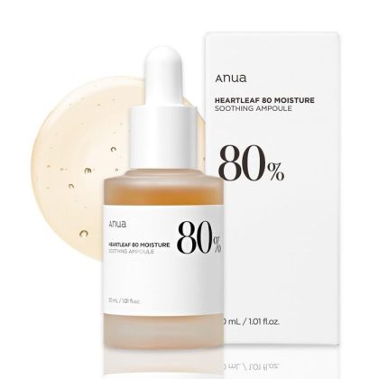 آمپول تسکین دهنده و مرطوب کننده آنوا Anua Heartleaf 80% Moisture Soothing Ampoule