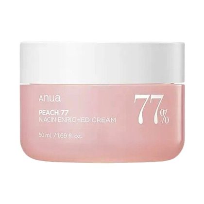 کرم هلو 77 و نیاسینامید آنوا روشن‌کننده، آبرسان ANUA Peach 77 Niacin Enriched Cream