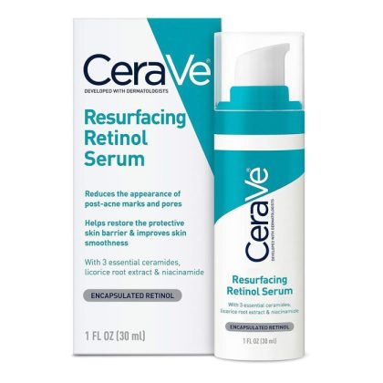 سرم رتینول سراوی حاوی نیاسینامید و سرامید سرم رتینول سراوی حاوی نیاسینامید و سرامید CeraVe Resurfacing Retinol Serum with Ceramides & Niacinamide