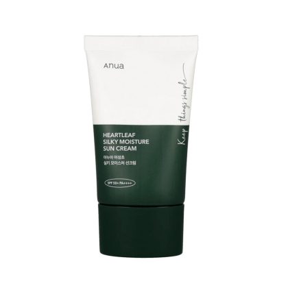 ضدآفتاب مرطوب کننده و تسکین دهنده آنوا ANUA Heartleaf Silky Moisture Sun Cream
