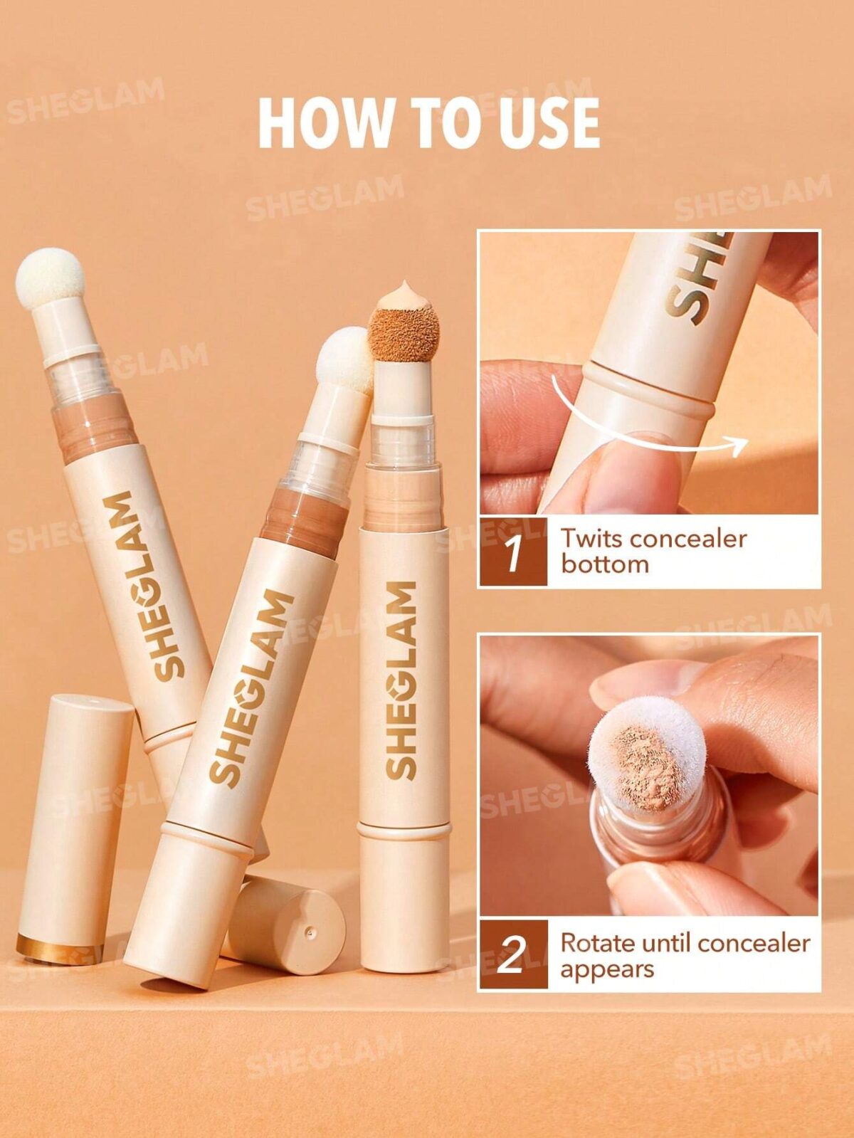 کانسیلر پددار شیگلم sheglam complexion boost concealer boost - تصویر 5