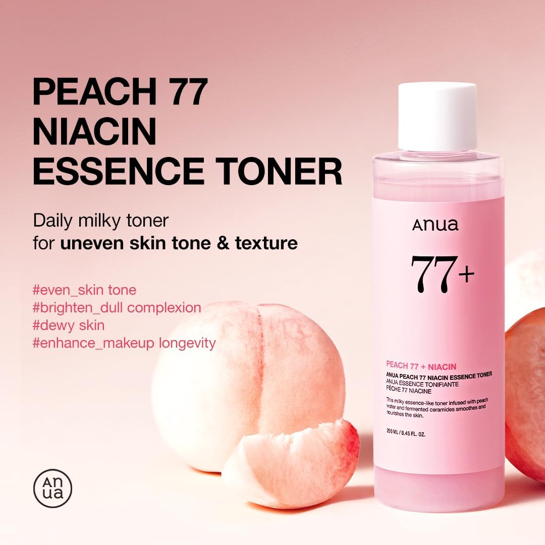 61c07AbItuL._AC_SL1080_ تونر مرطوب کننده و روشن کننده هلو نیاسینامید آنوا Anua Peach 77% Niacin Essence Toner