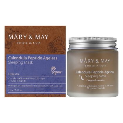 ماسک خواب جوانساز و پپتید عصاره کالاندولا مری اند می Mary & May Calendula Peptide Ageless Sleeping Mask