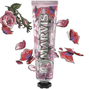 خمیر دندان لیمیتد ادیشن رز و نعنا مارویس MARVIS KISSING ROSE GARDEN COLLECTION