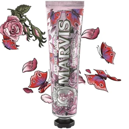 خمیر دندان لیمیتد ادیشن رز و نعنا مارویس MARVIS KISSING ROSE GARDEN COLLECTION