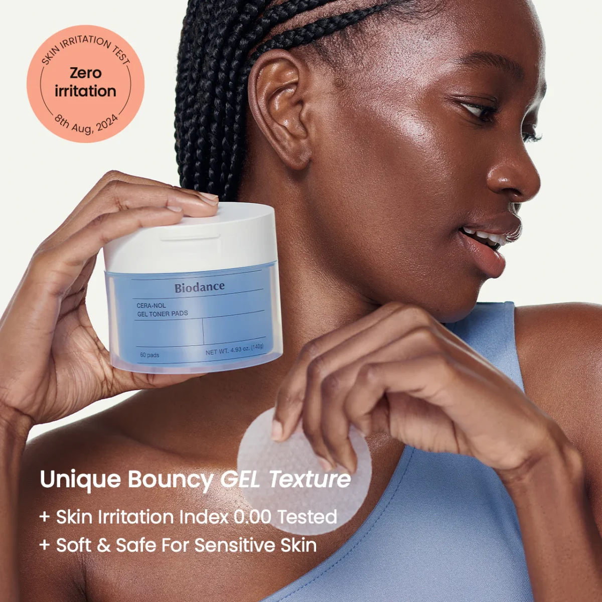 ژل تونر پد آبرسان عمیق سرانول بیودنس BIODANCE CERA-NOL GEL TONER PADS - Image 13