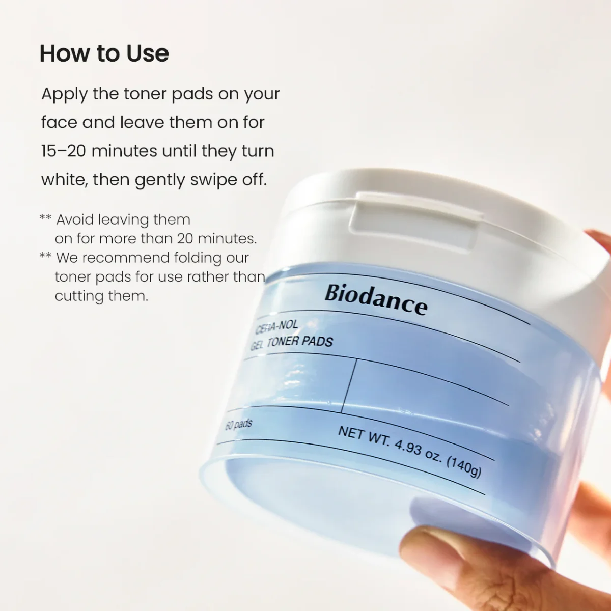 ژل تونر پد آبرسان عمیق سرانول بیودنس BIODANCE CERA-NOL GEL TONER PADS - Image 18