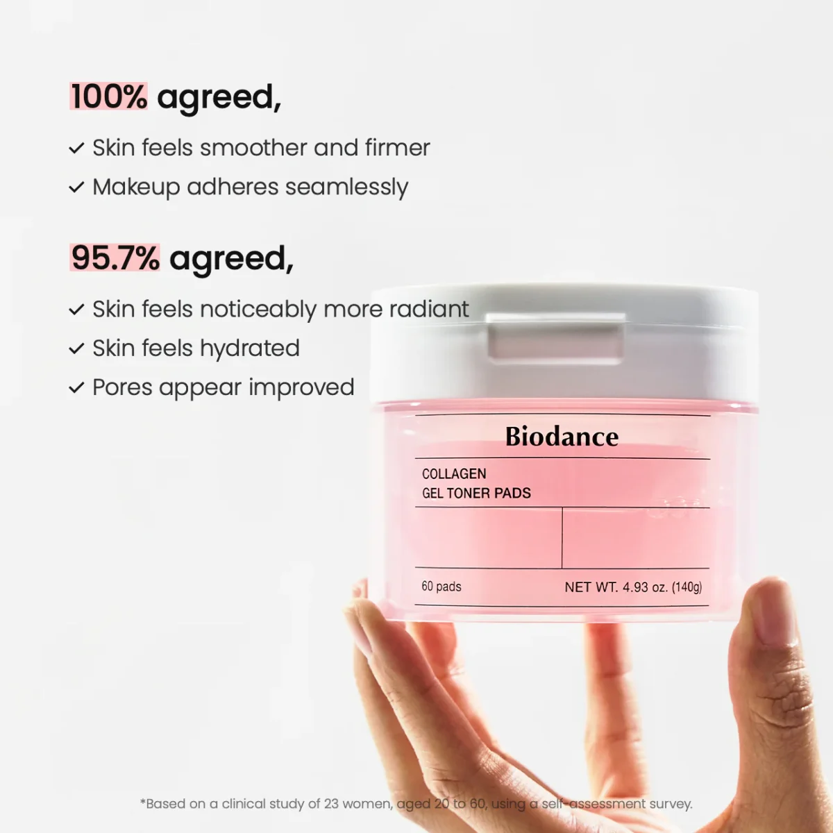 ژل تونر پد کلاژن جوانساز بیودنس Biodance collagen gel toner pad - Image 15