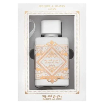 عطر بدیع العود هانر اند گلوری سفید لطافه Lattafa Badee Al Oud Honor & Glory