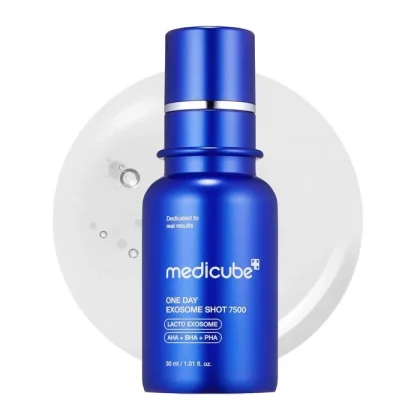 شات 7500 کنترل منافذ و ضدجوش مدی کیوب-MEDICUBE one day exosome shot pore 7500