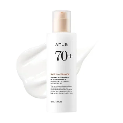 لوسیون برنج و سرامید آنوا-ANUA RICE70+CERAMIDE INTENSIVE MOISTURIZING MILK
