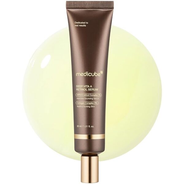 سرم رتینول مدی کیوب ضدچروک و جوانساز-Medicube Deep Reviving Bakuchiol Retinol Facial Serum
