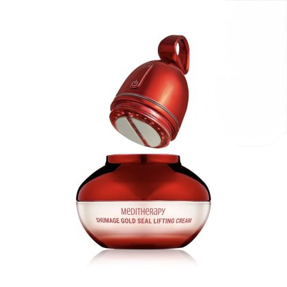 ست کرم و دستگاه جوانساز EMS مدی تراپی شومانگ Shumage Gold Seal Lifting Cream & EMS Device Set