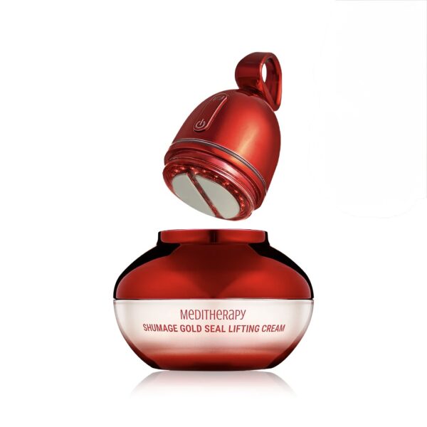 ست کرم و دستگاه جوانساز EMS مدی تراپی شومانگ Shumage Gold Seal Lifting Cream & EMS Device Set