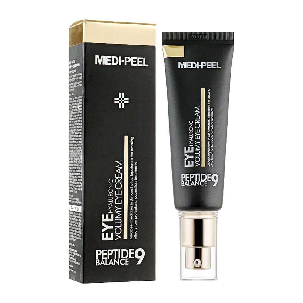 کرم-دور-چشم-حجم-دهنده-و-ضدچروک-9پپتاید-و-هیالورونیک-مدی-پیل-Medi-Peel-Peptide-9-Hyaluronic-Volumy-Eye-Cream کرم دور چشم 9 پپتید و هیالورونیک جوانساز مدی پیل-MEDIPEEL 9 PEPTIDE & hyalo acid volomy eye cream