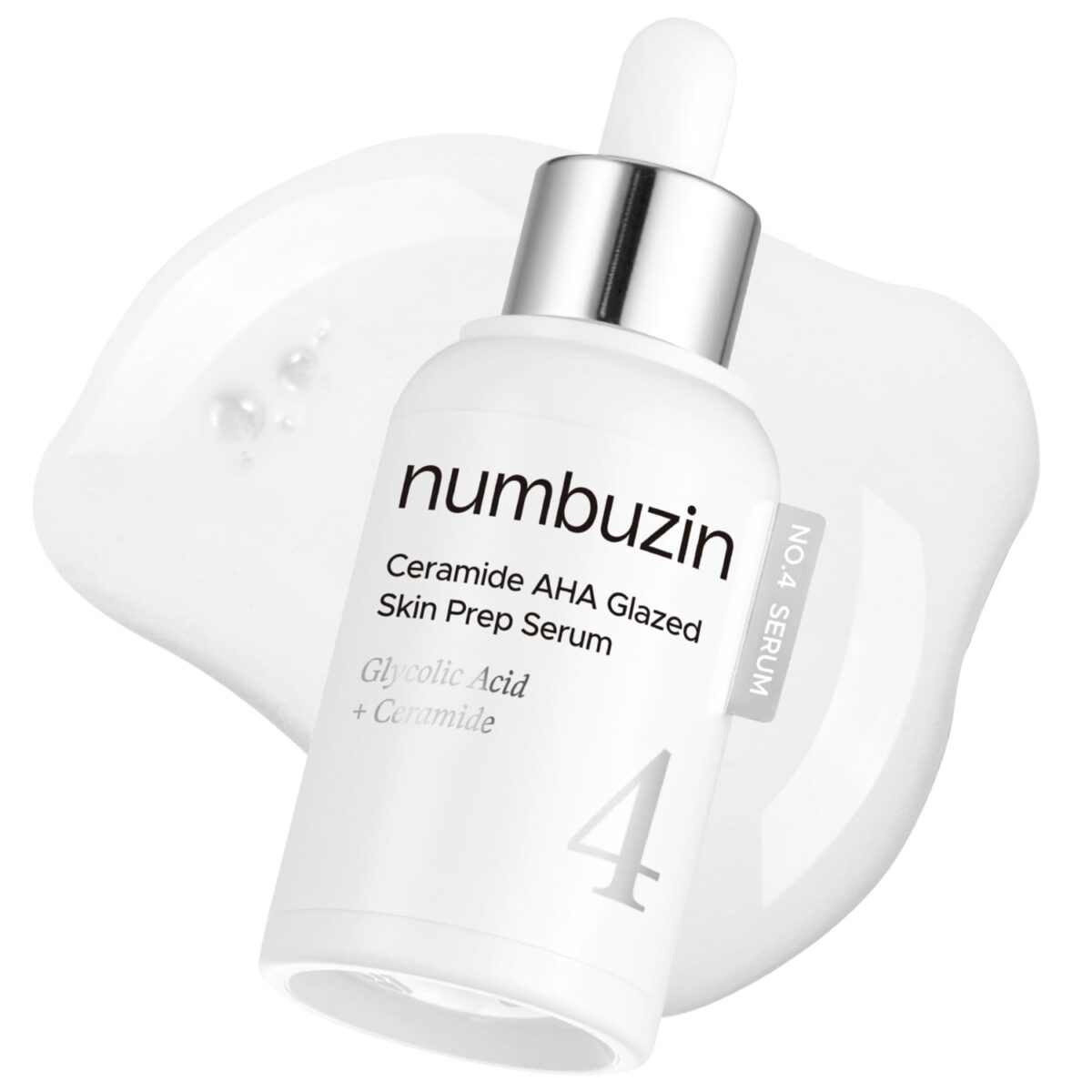 سرم سرامید لایه بردار و روشن کننده نامبوزین 4-numbuzin No.4 Serum | Ceramide AHA Glazed Skin Prep Serum