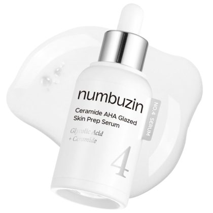 سرم سرامید لایه بردار و روشن کننده نامبوزین 4-numbuzin No.4 Serum | Ceramide AHA Glazed Skin Prep Serum