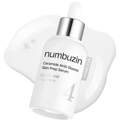 سرم سرامید لایه بردار و روشن کننده نامبوزین 4-numbuzin No.4 Serum | Ceramide AHA Glazed Skin Prep Serum