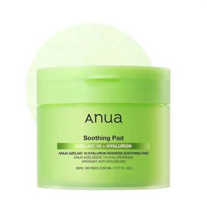 تونر پد آزلایک اسید و هیالورون آنوا-Anua - Azelaic 10 Hyaluron Redness Soothing Pad