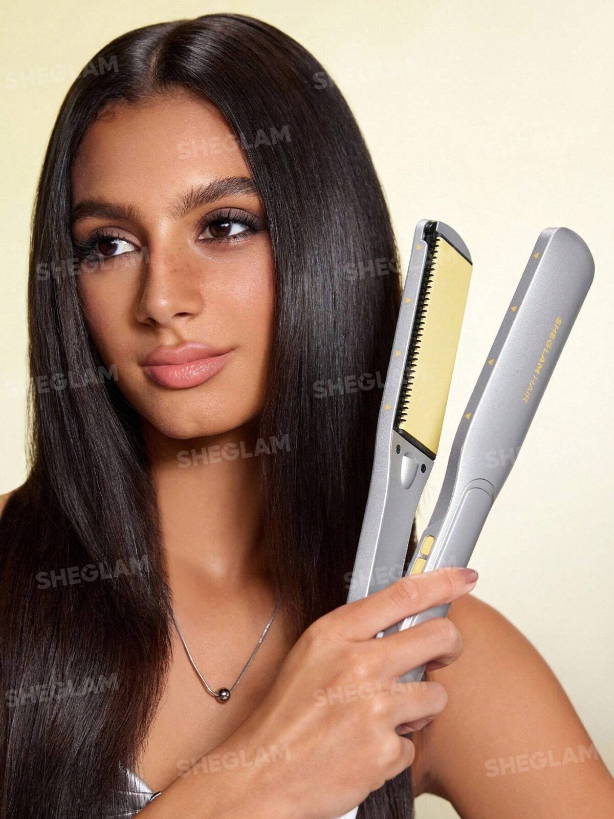 اتو مو سرامیک شیگلم sleek chic insta-heat staight sheglam