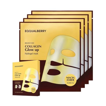 ماسک گلوتاتیون و نیاسین روشن کننده اکوال بری EQQUALBERRY Collagen Glow Up Mask