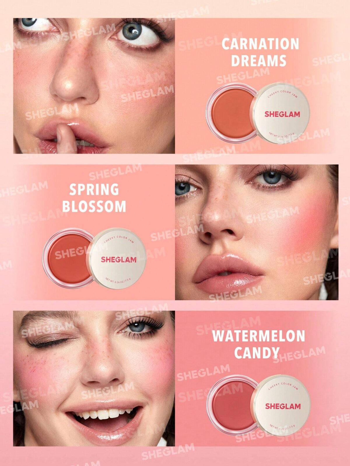 ست رژگونه 6 عددی کالر جم شیگلم