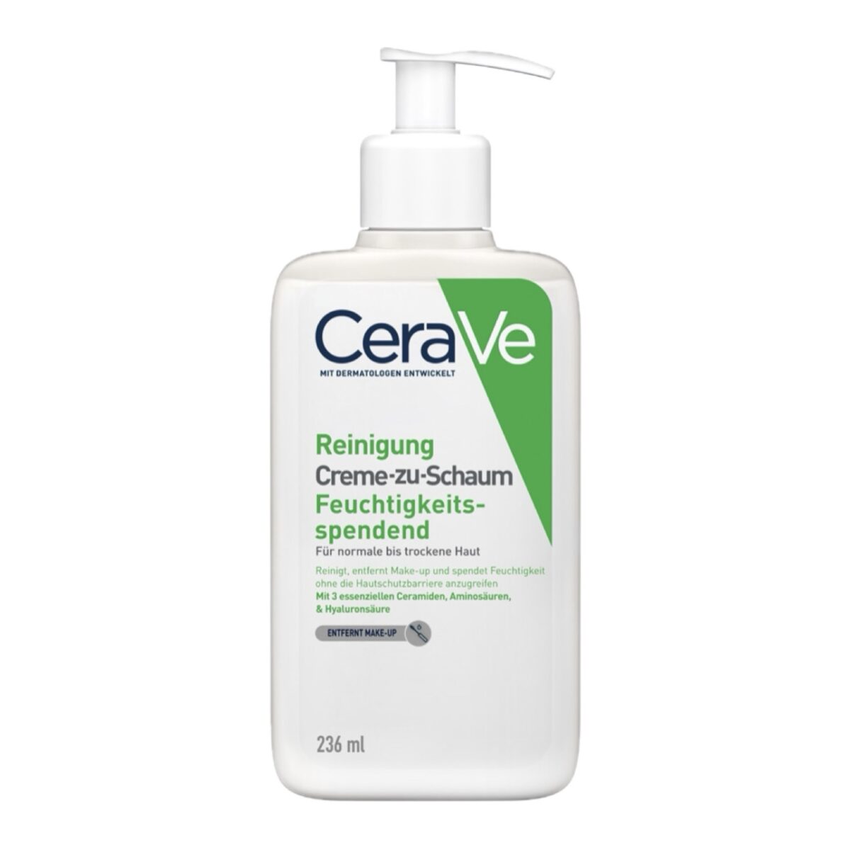 شوینده کرمی آرایش آبرسان سراوی cerave cream to foam hydrting make up remover شوینده کرمی آرایش آبرسان سراوی cerave cream to foam hydrting make up remover