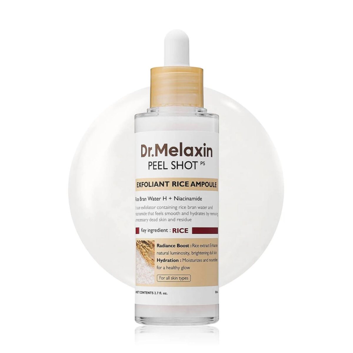 پیلینگ شات برنج دکتر ملاکسین-DR.MELAXIN Peel Shot Glow White Rice Ampoule پیلینگ شات برنج دکتر ملاکسین-DR.MELAXIN Peel Shot Glow White Rice Ampoule