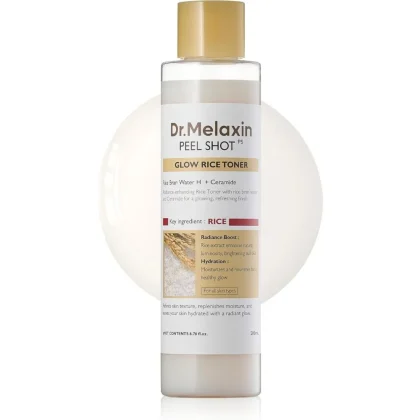 تونر پیلینگ شات برنج سفید دکتر ملاکسین-Dr.Melaxin Peel Shot Glow Rice Toner