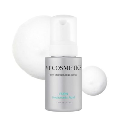 سرم میکرو بابل هیالو و PDRN وی تی VT PDRN Hyaluronic Acid Mint Micro Bubble Serum