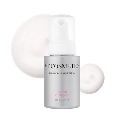 سرم میکرو بابل رتینول و کلاژن وی تی VT Retinol Collagen Pink Micro Bubble Serum