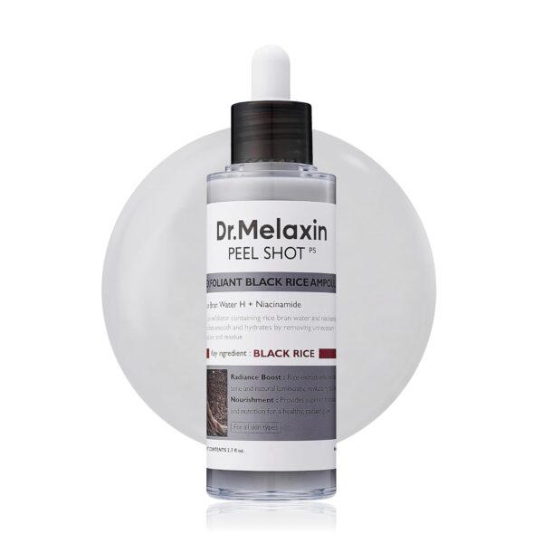 پیلینگ شات برنج سیاه دکتر ملاکسین-Dr.Melaxin Peel Shot Glow Black Rice Peeling 