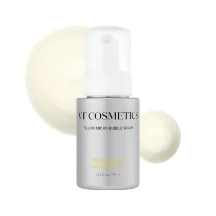 سرم میکرو بابل نیاسین و گلوتاتیون وی تی VT Niacinamide Glutathione Yellow Micro Bubble Serum