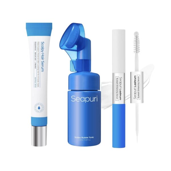 ست اسکالپ پاکسازی و ضدریزش سی پوری Seapuri hair set