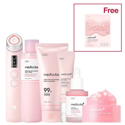 ست کامل PDRN صورتی سالمون مدی کیوب PDRN Pink Glow Full Set