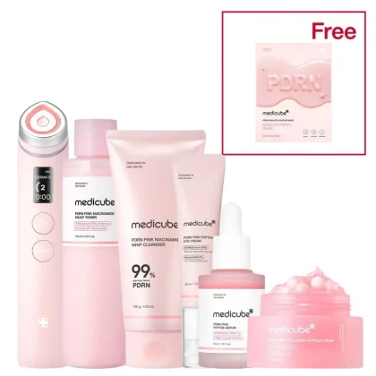 ست کامل PDRN صورتی سالمون مدی کیوب PDRN Pink Glow Full Set