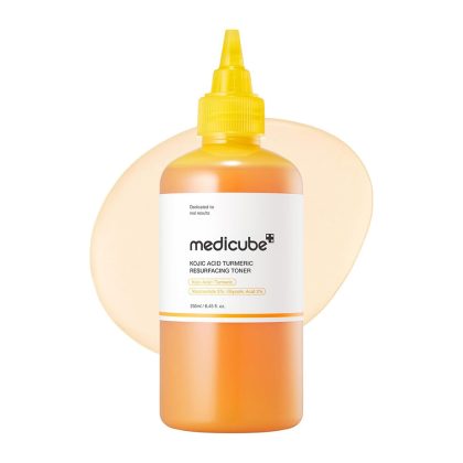 تونر کوجیک اسید و زردچوبه لایه بردار و روشن کننده مدی کیوب medicube Kojic Acid Turmeric Smoothing Toner