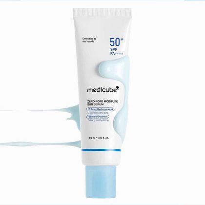 ضدافتاب کنترل منافذ و آبرسان مدی کیوب medicube zero pore moisture sun serum