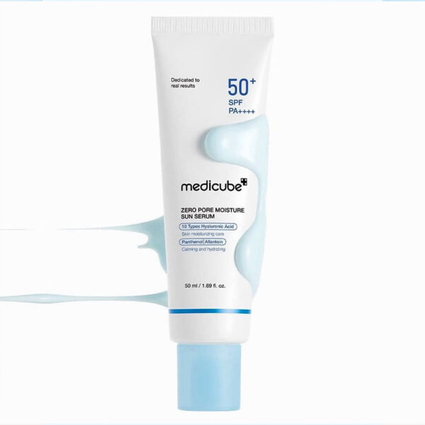 ضدافتاب کنترل منافذ و آبرسان مدی کیوب medicube zero pore moisture sun serum