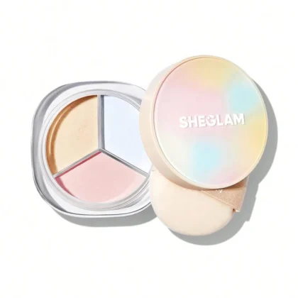 پودر فیکس 3 رنگ شیگلم- SHEGLAM Radiance Ring 3-In-1 Correcting Setting Powder
