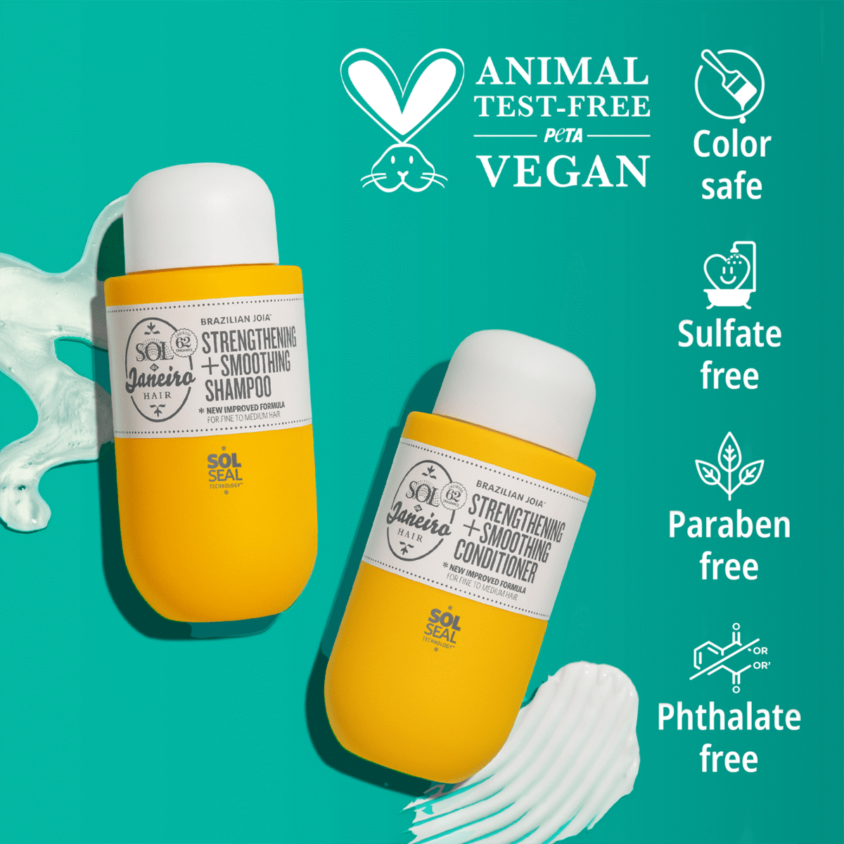 ست شامپو و نرم کننده ترمیم مو برزیلی سول دو  SOL DE JANEIRO Brazilian Joia™ Shampoo and Conditioner Set - Image 5