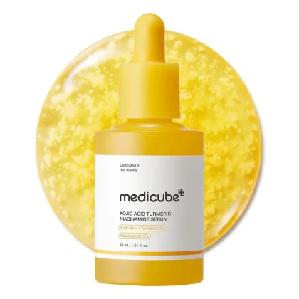 سرم کوجیک اسید و زردچوبه ضدلک و روشن کننده مدی کیوب-medicube Kojic Acid Turmeric Clarifying & Balancing Capsule Serum
