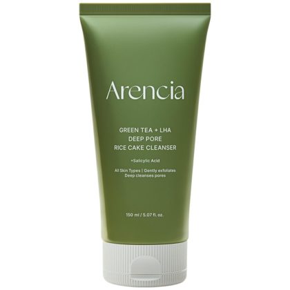 شوینده چای سبز و سالسیلیک اسید برنج آرنسیا ARENCIA SA Green+Tea LHA Deep Pore Rice Cake Cleanser