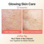 تونر درخشان کننده و آبرسان بیفیدا نامبوزین numbuzin N3 Super Glowing Essence Toner - Image 5