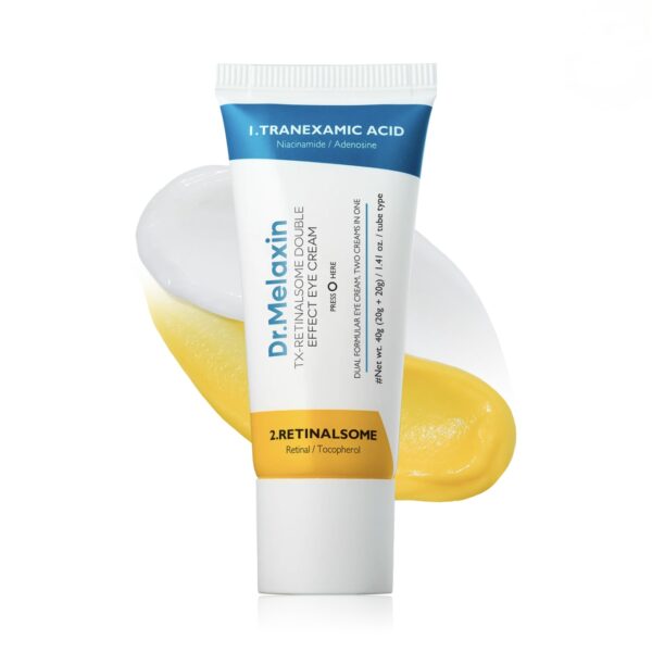 کرم دورچشم رتینال و TXA ضدچروک و روشن کننده قوی دکتر ملاکسین-Dr.Melaxin TX RETINALSOME DOUBLE EFFECT EYE CREAM