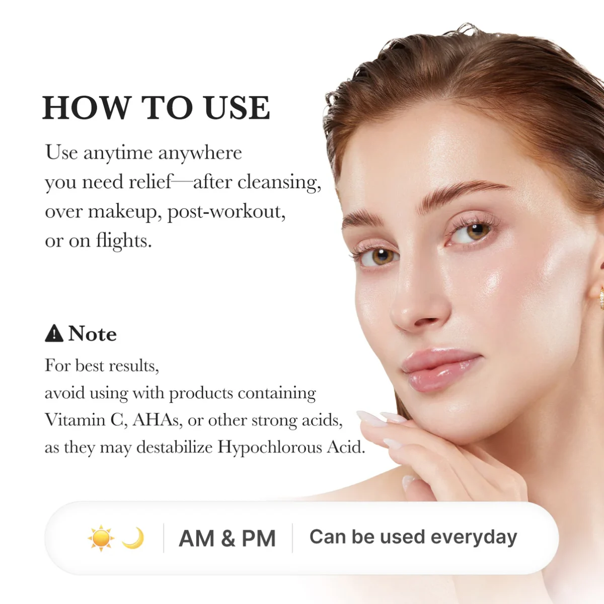 اسپری ضدجوش و تسکین دهنده مدی کیوب medicube Hypochlorous Acid Daily Facial Spray - Image 4